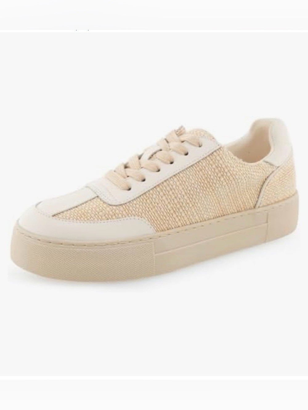 AEROSOLES Beige Woven Low-Top Bramston Sneakers Size 9